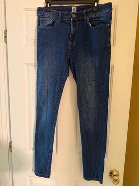 Ze Enzo 989 Men's Skinny Jeans Size 34 Mid Rise Medium Wash 98.5% Cotton EUC